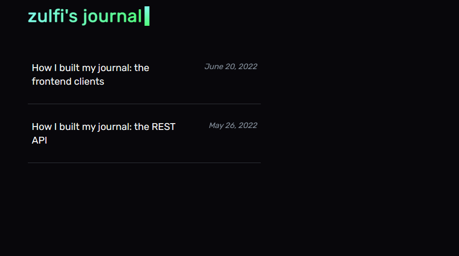 Journal